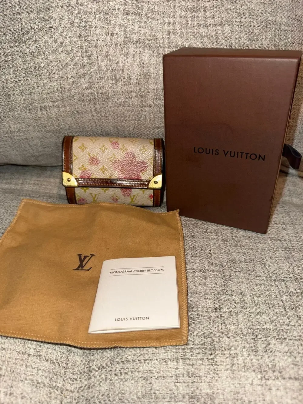 Louis Vuitton Murakami Cherry Blossom Porte-Monnaie / Coin Purse / Card Case